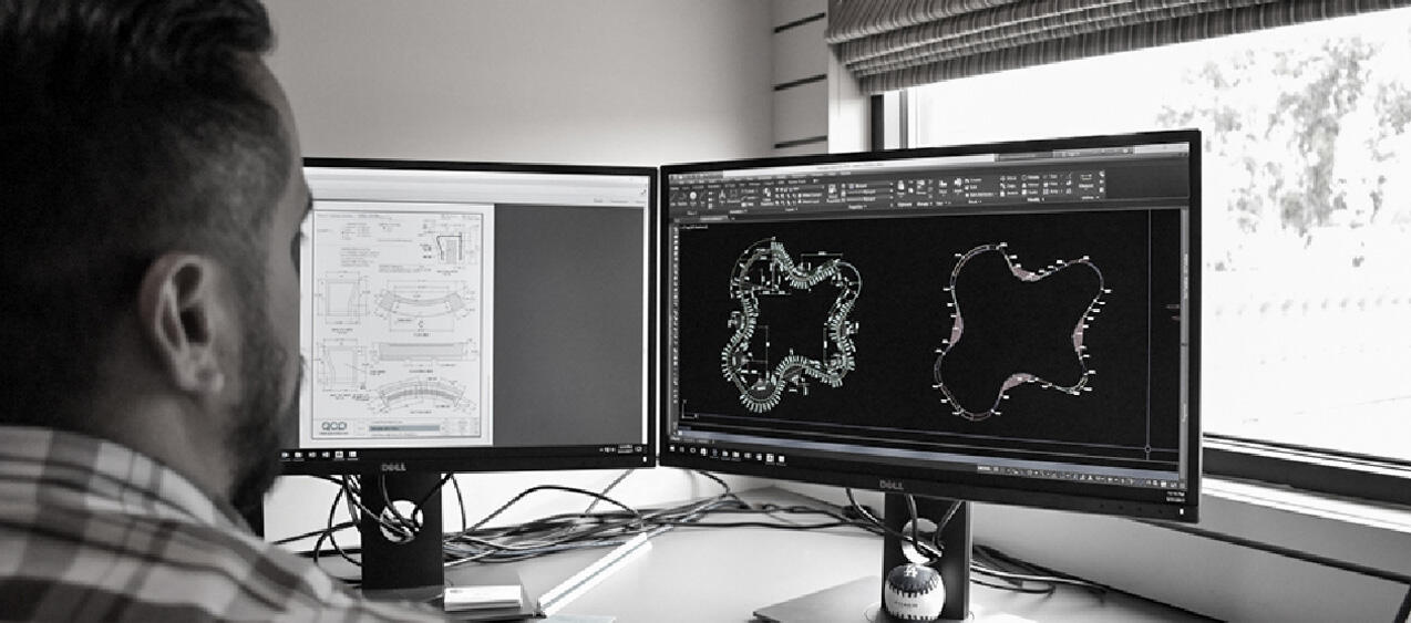 CAD drawing phase of the Q2 Design Process